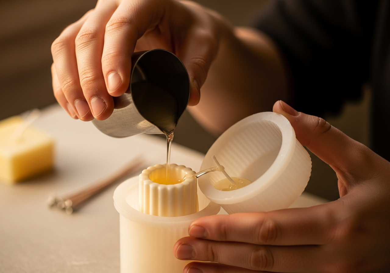 Процесс создания свечей